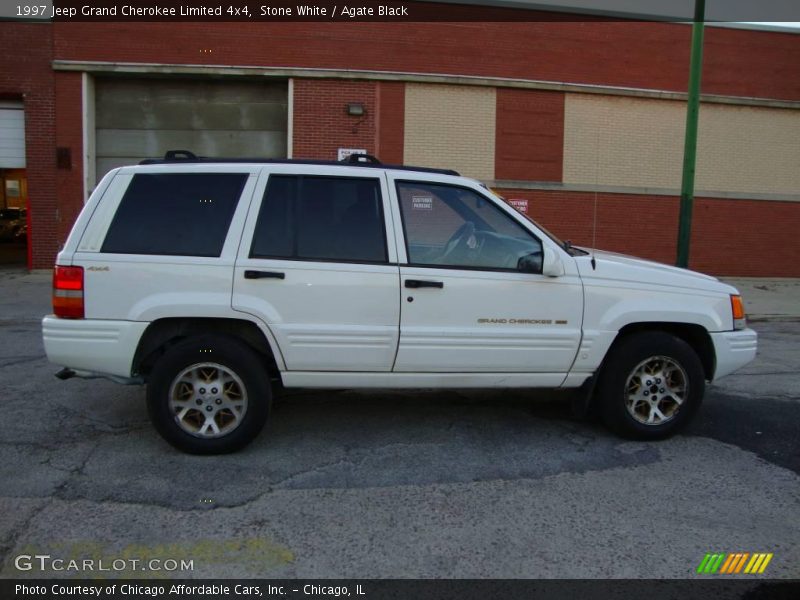Stone White / Agate Black 1997 Jeep Grand Cherokee Limited 4x4