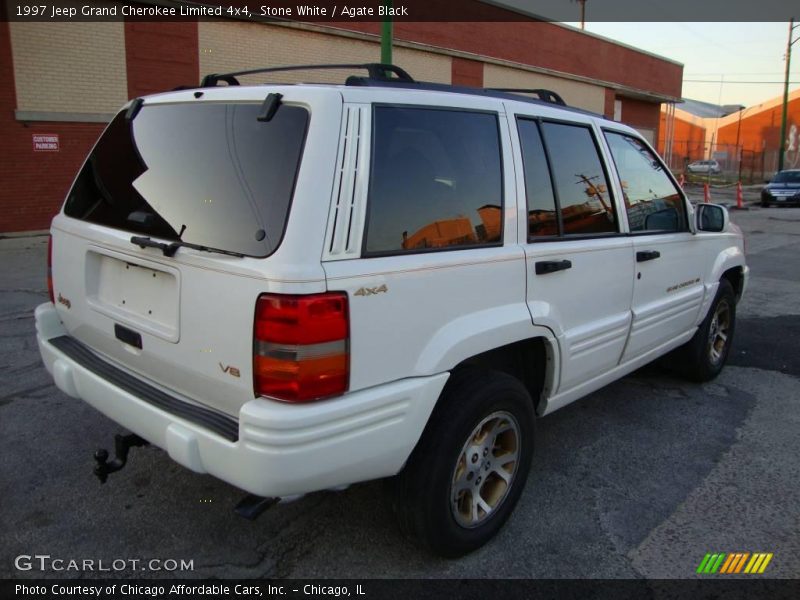 Stone White / Agate Black 1997 Jeep Grand Cherokee Limited 4x4