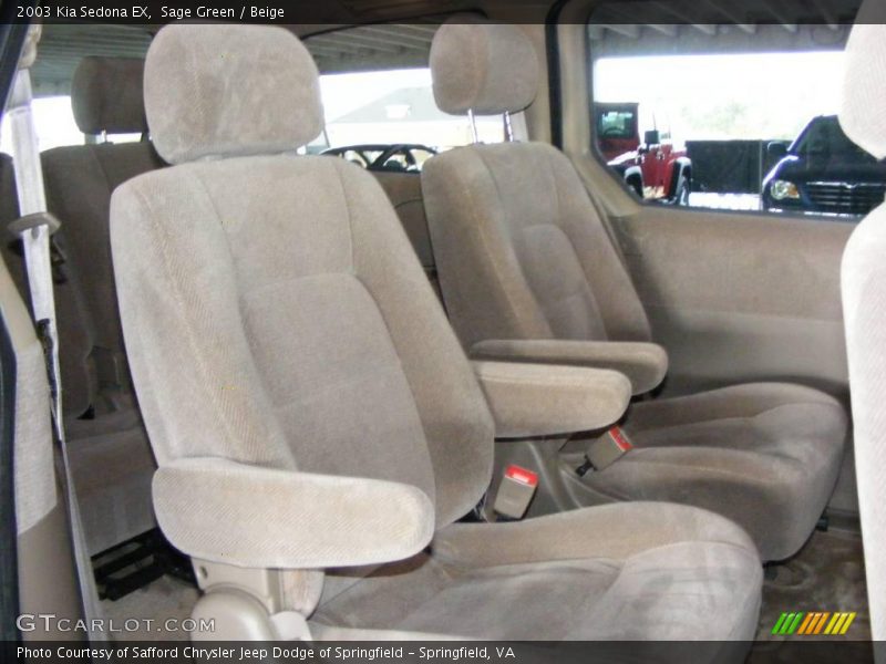 Sage Green / Beige 2003 Kia Sedona EX