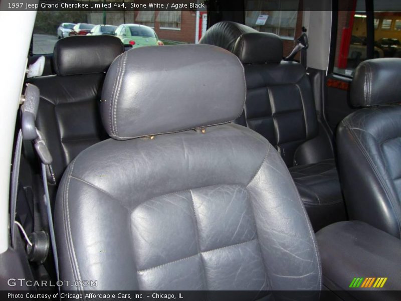 Stone White / Agate Black 1997 Jeep Grand Cherokee Limited 4x4