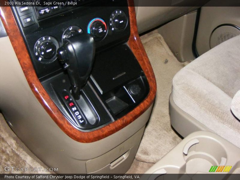 Sage Green / Beige 2003 Kia Sedona EX