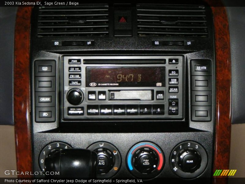 Sage Green / Beige 2003 Kia Sedona EX