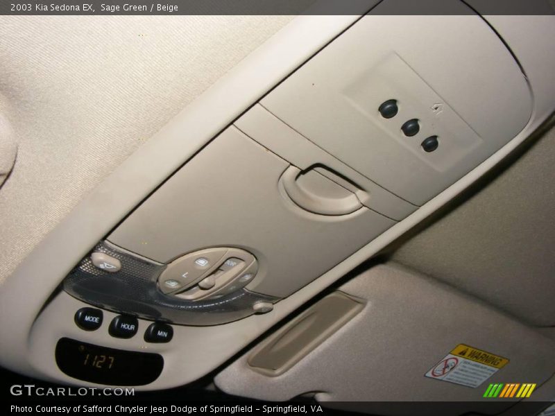 Sage Green / Beige 2003 Kia Sedona EX