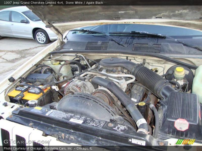 Stone White / Agate Black 1997 Jeep Grand Cherokee Limited 4x4