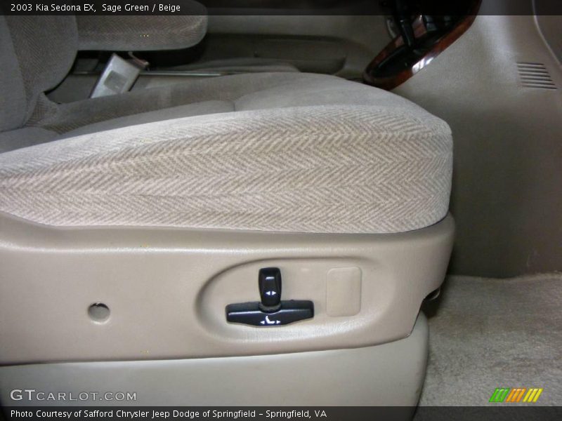 Sage Green / Beige 2003 Kia Sedona EX
