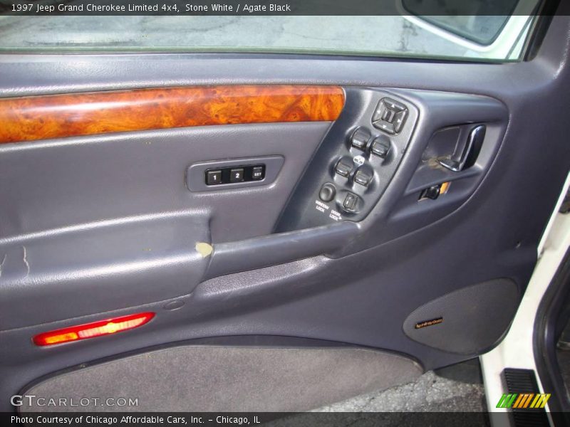 Stone White / Agate Black 1997 Jeep Grand Cherokee Limited 4x4