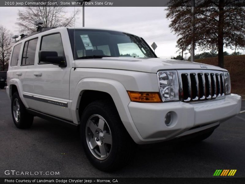 Stone White / Dark Slate Gray 2010 Jeep Commander Sport