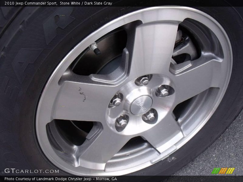 Stone White / Dark Slate Gray 2010 Jeep Commander Sport