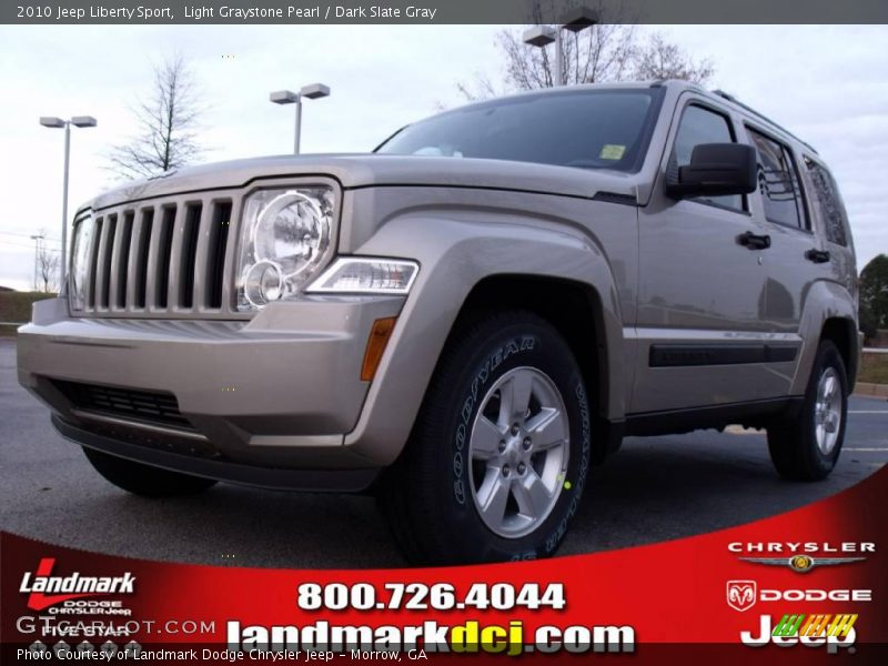 Light Graystone Pearl / Dark Slate Gray 2010 Jeep Liberty Sport