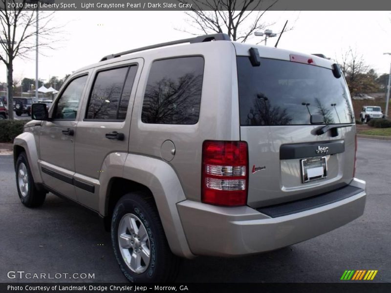 Light Graystone Pearl / Dark Slate Gray 2010 Jeep Liberty Sport