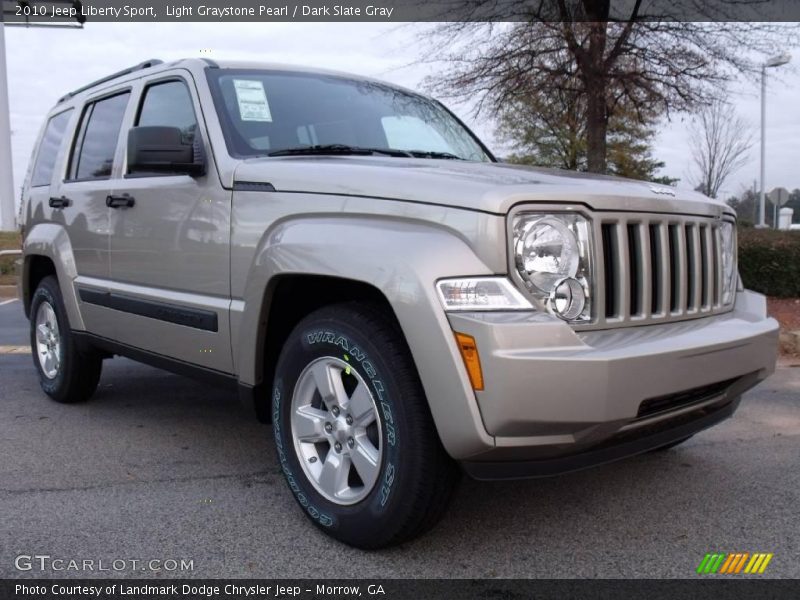 Light Graystone Pearl / Dark Slate Gray 2010 Jeep Liberty Sport