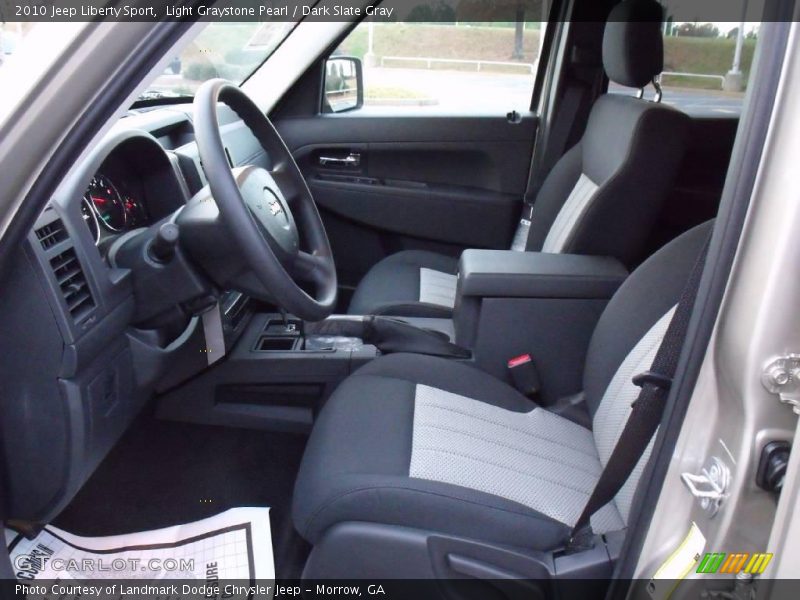 Light Graystone Pearl / Dark Slate Gray 2010 Jeep Liberty Sport