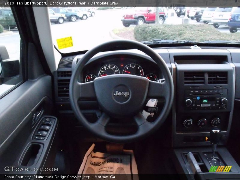 Light Graystone Pearl / Dark Slate Gray 2010 Jeep Liberty Sport