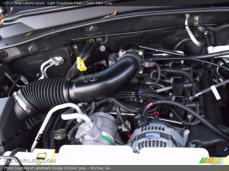 Light Graystone Pearl / Dark Slate Gray 2010 Jeep Liberty Sport