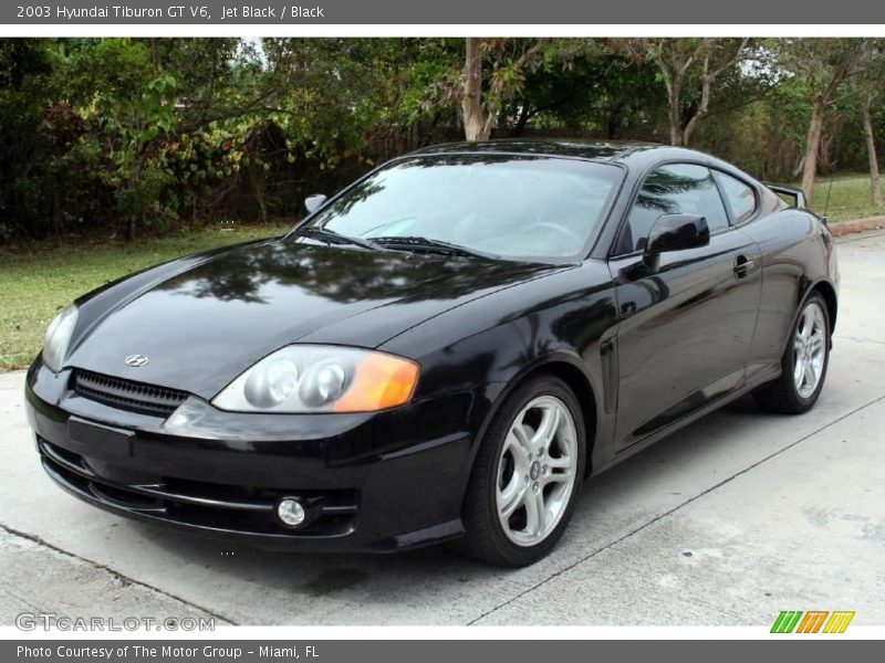 Jet Black / Black 2003 Hyundai Tiburon GT V6