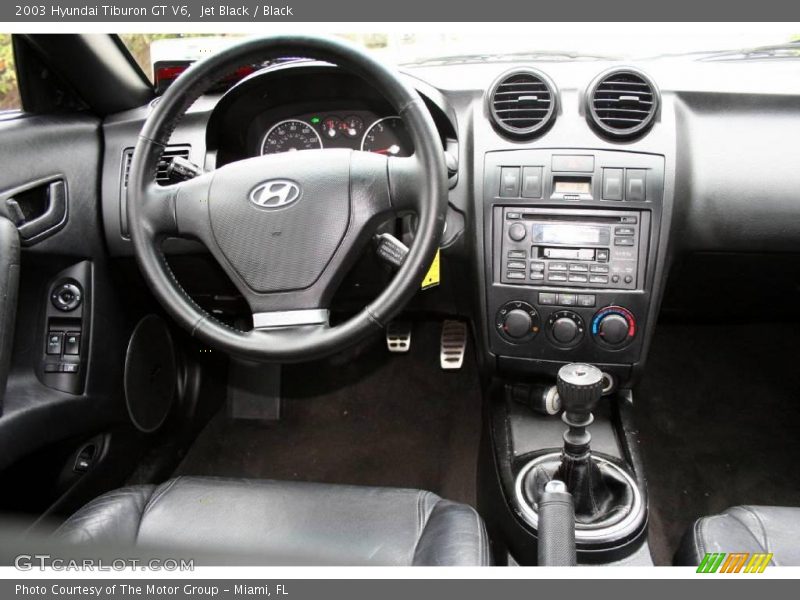 Jet Black / Black 2003 Hyundai Tiburon GT V6