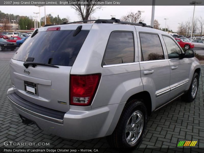 Bright Silver Metallic / Medium Slate Gray 2007 Jeep Grand Cherokee Limited