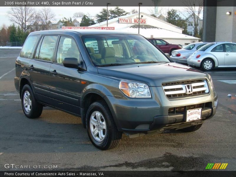 Sage Brush Pearl / Gray 2006 Honda Pilot LX 4WD