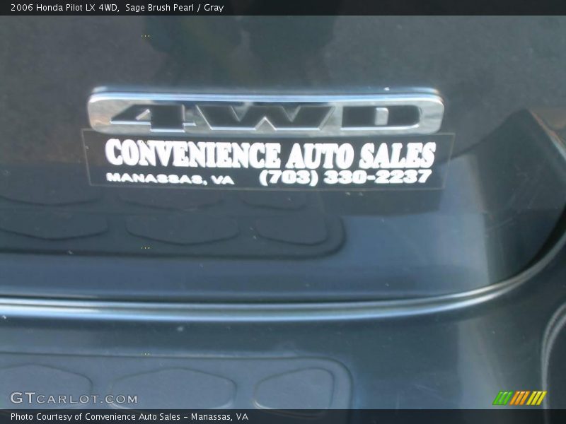 Sage Brush Pearl / Gray 2006 Honda Pilot LX 4WD