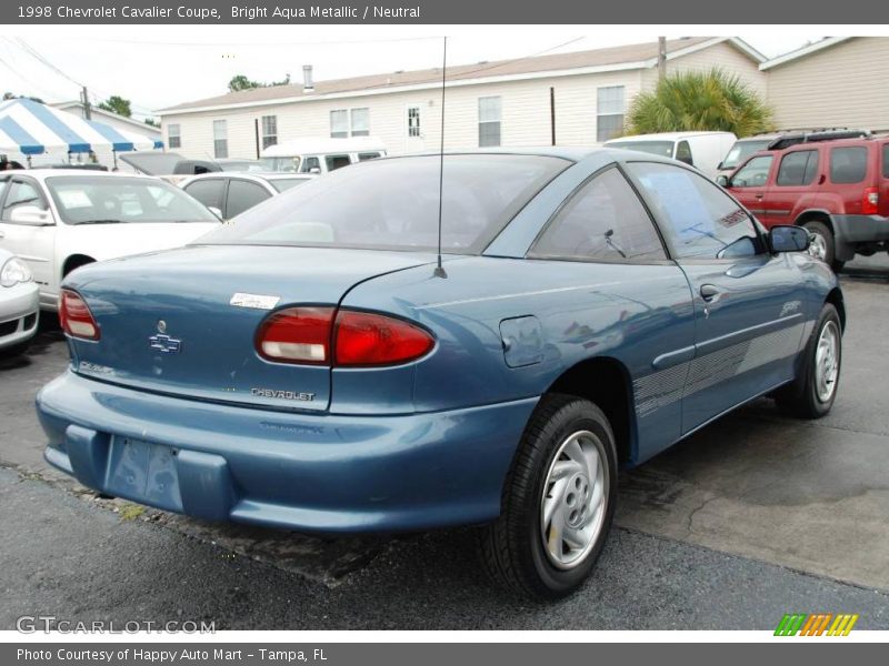 Bright Aqua Metallic / Neutral 1998 Chevrolet Cavalier Coupe