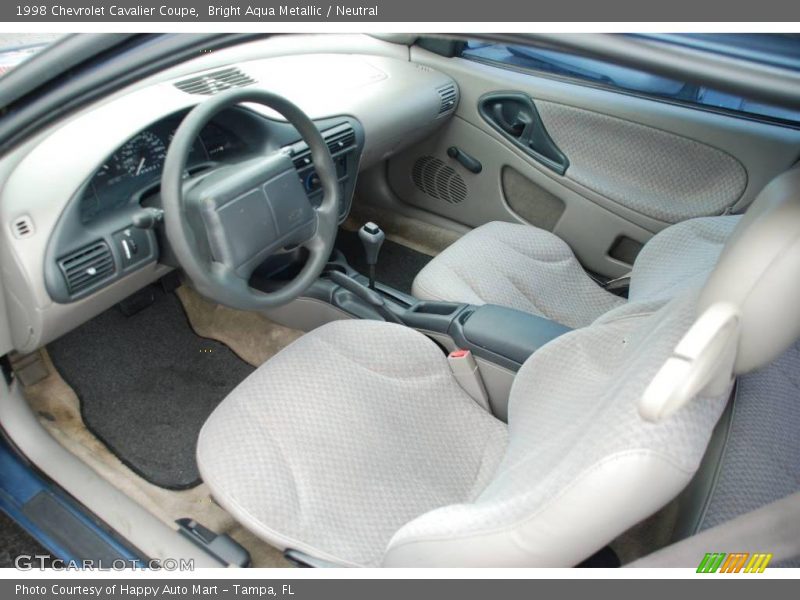 Bright Aqua Metallic / Neutral 1998 Chevrolet Cavalier Coupe