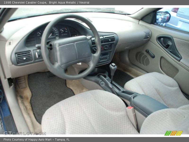 Bright Aqua Metallic / Neutral 1998 Chevrolet Cavalier Coupe