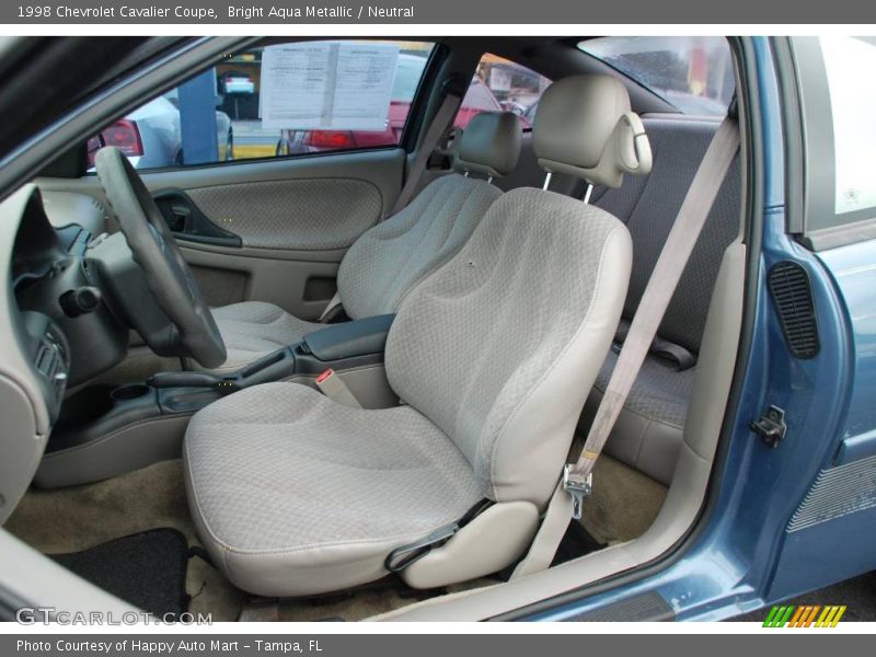Bright Aqua Metallic / Neutral 1998 Chevrolet Cavalier Coupe
