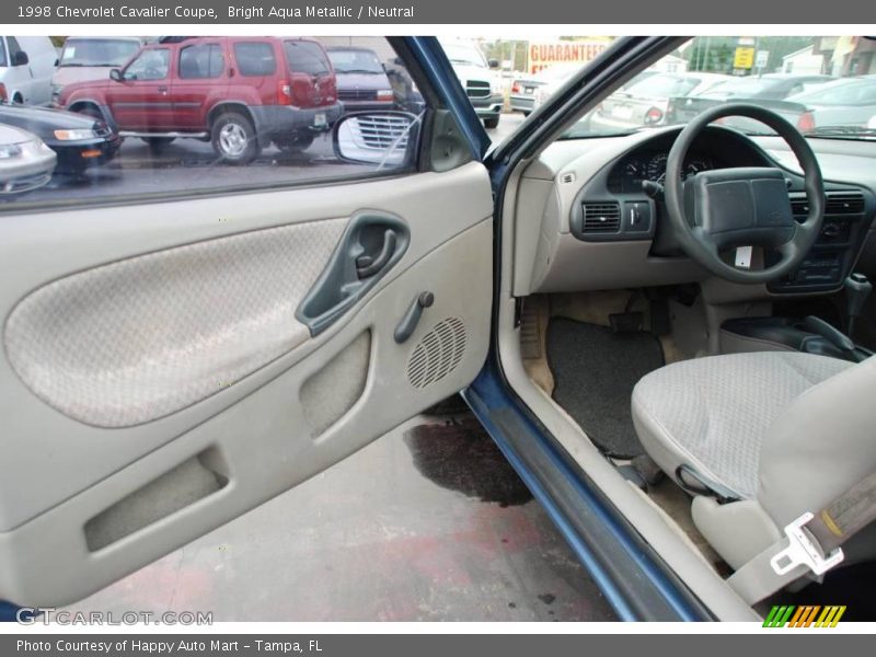 Bright Aqua Metallic / Neutral 1998 Chevrolet Cavalier Coupe