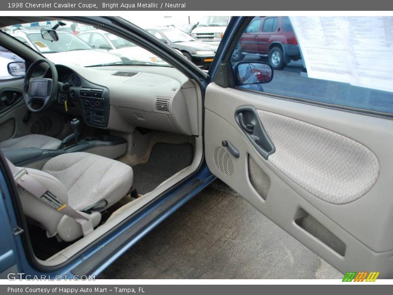 Bright Aqua Metallic / Neutral 1998 Chevrolet Cavalier Coupe