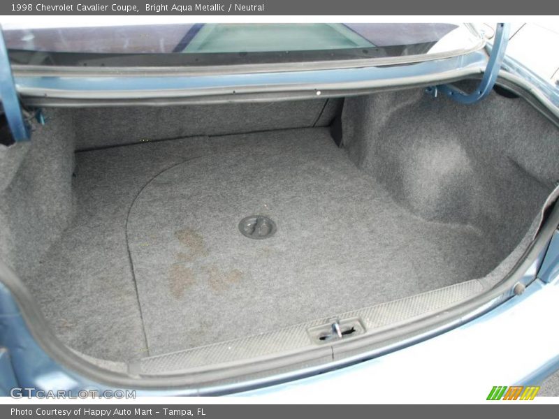 Bright Aqua Metallic / Neutral 1998 Chevrolet Cavalier Coupe
