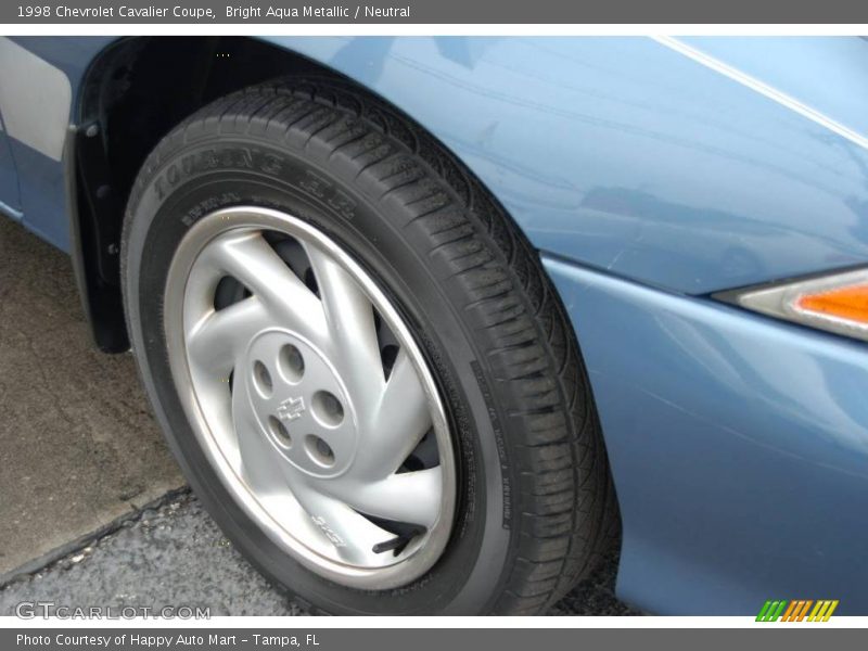 Bright Aqua Metallic / Neutral 1998 Chevrolet Cavalier Coupe