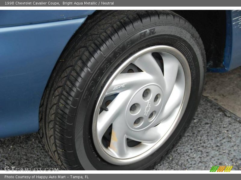 Bright Aqua Metallic / Neutral 1998 Chevrolet Cavalier Coupe