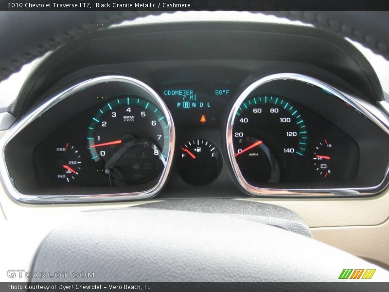 Black Granite Metallic / Cashmere 2010 Chevrolet Traverse LTZ