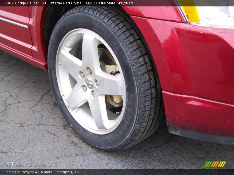 Inferno Red Crystal Pearl / Pastel Slate Gray/Red 2007 Dodge Caliber R/T