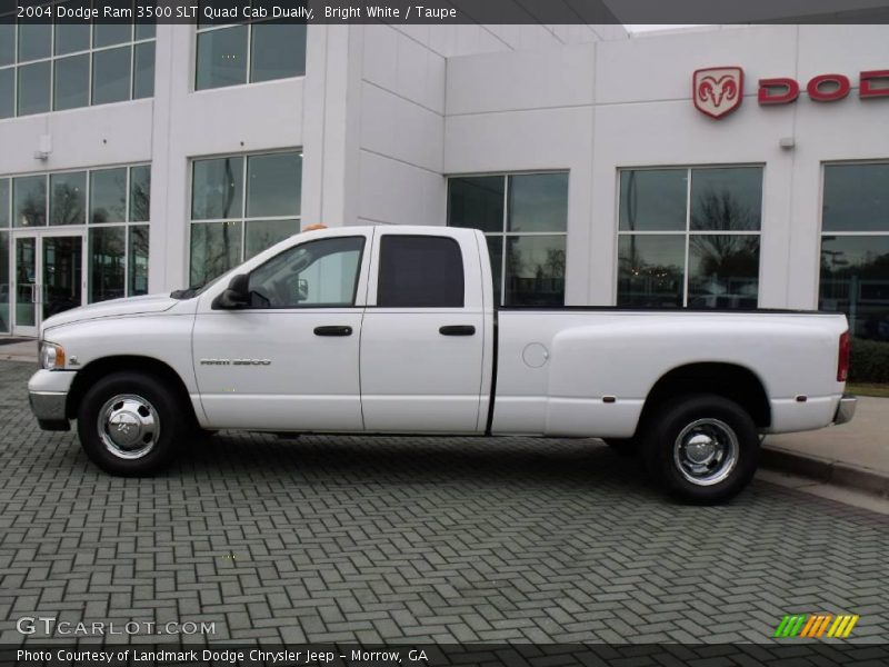 Bright White / Taupe 2004 Dodge Ram 3500 SLT Quad Cab Dually