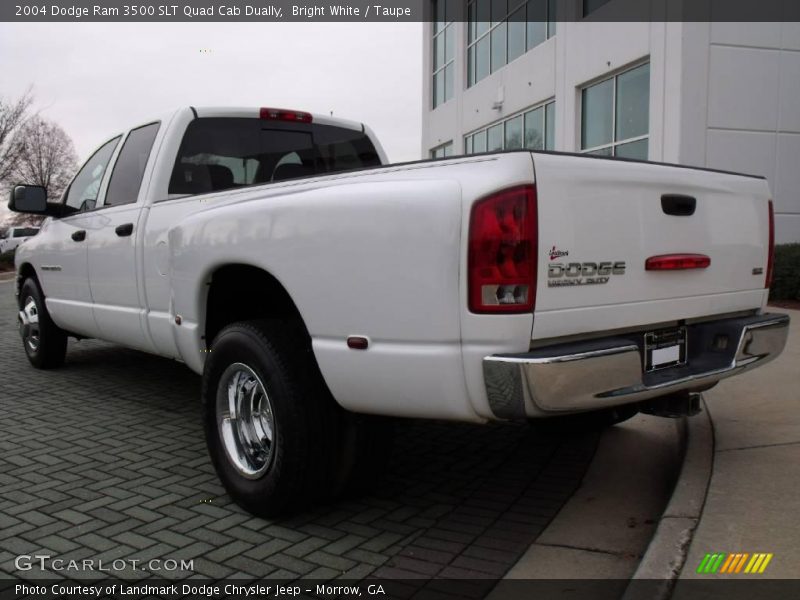 Bright White / Taupe 2004 Dodge Ram 3500 SLT Quad Cab Dually