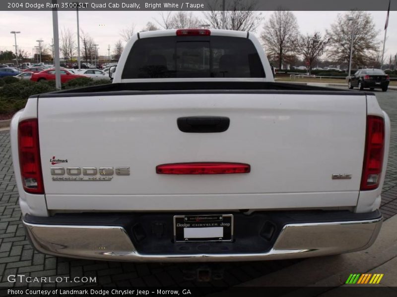 Bright White / Taupe 2004 Dodge Ram 3500 SLT Quad Cab Dually