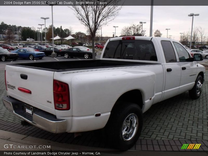Bright White / Taupe 2004 Dodge Ram 3500 SLT Quad Cab Dually