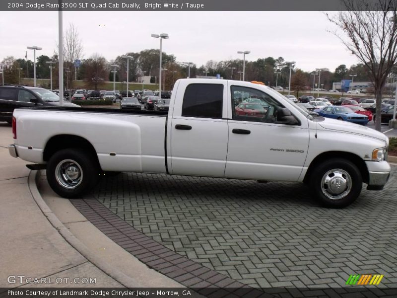Bright White / Taupe 2004 Dodge Ram 3500 SLT Quad Cab Dually