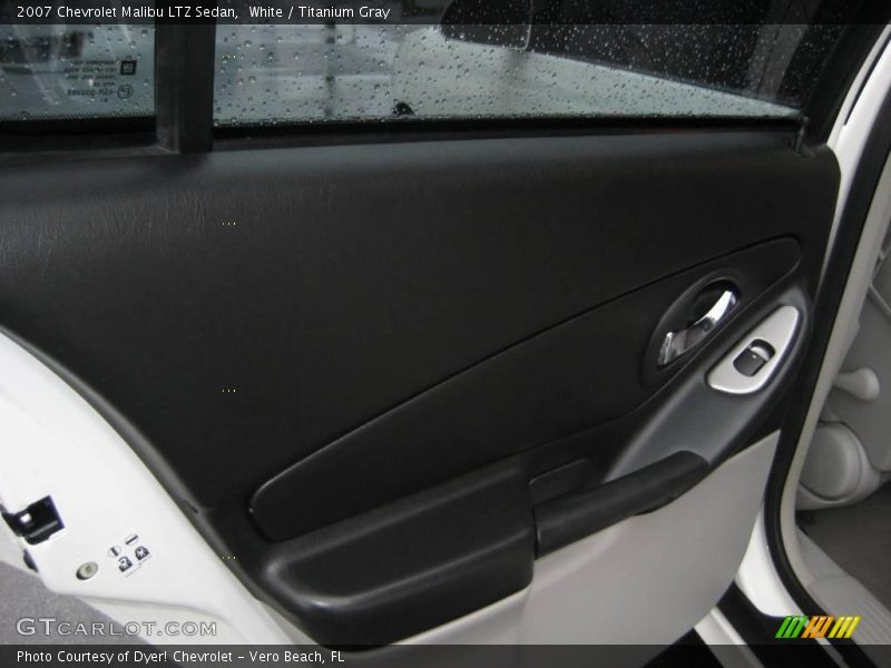 White / Titanium Gray 2007 Chevrolet Malibu LTZ Sedan