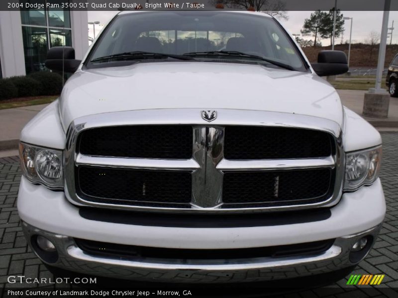 Bright White / Taupe 2004 Dodge Ram 3500 SLT Quad Cab Dually