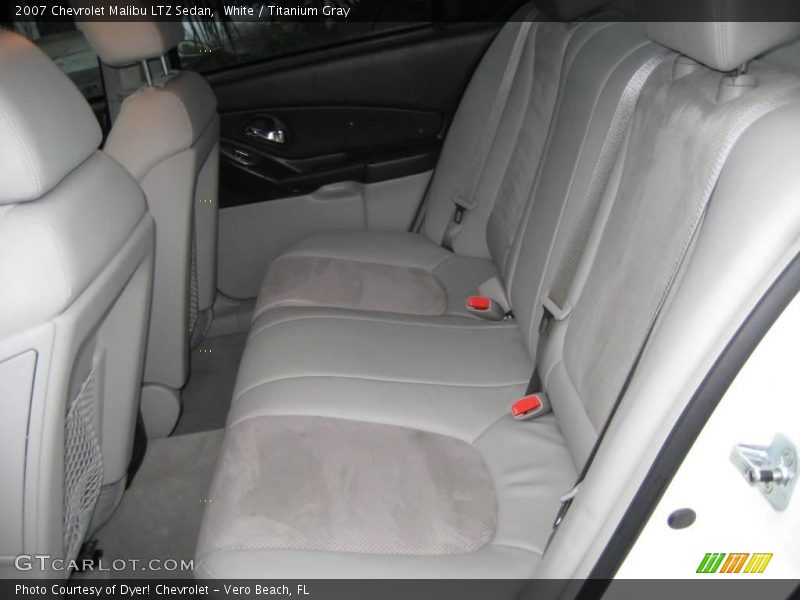 White / Titanium Gray 2007 Chevrolet Malibu LTZ Sedan