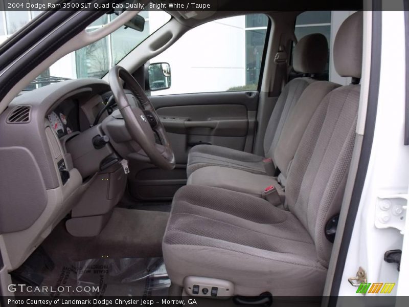 Bright White / Taupe 2004 Dodge Ram 3500 SLT Quad Cab Dually