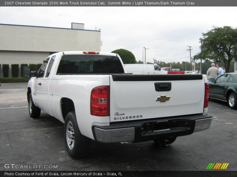 Summit White / Light Titanium/Dark Titanium Gray 2007 Chevrolet Silverado 1500 Work Truck Extended Cab