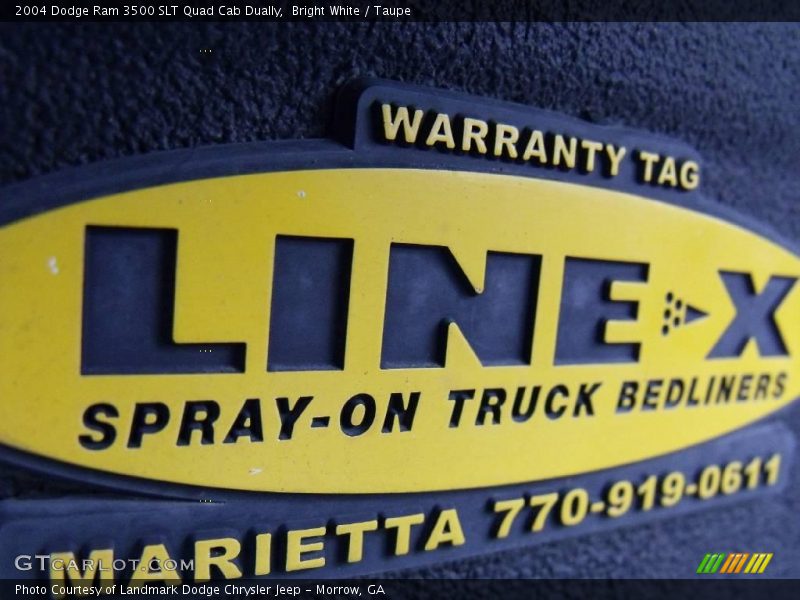 Bright White / Taupe 2004 Dodge Ram 3500 SLT Quad Cab Dually