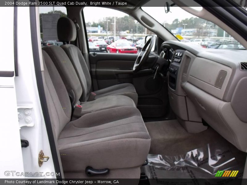 Bright White / Taupe 2004 Dodge Ram 3500 SLT Quad Cab Dually