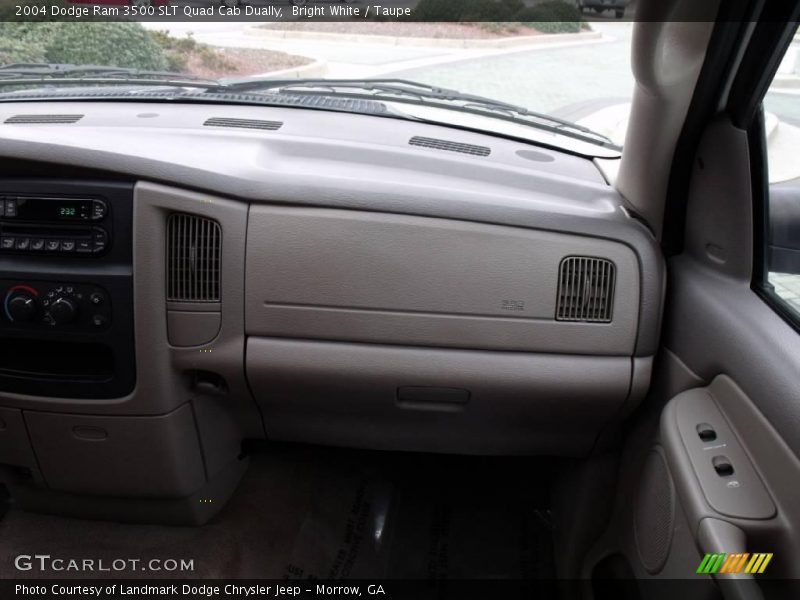 Bright White / Taupe 2004 Dodge Ram 3500 SLT Quad Cab Dually