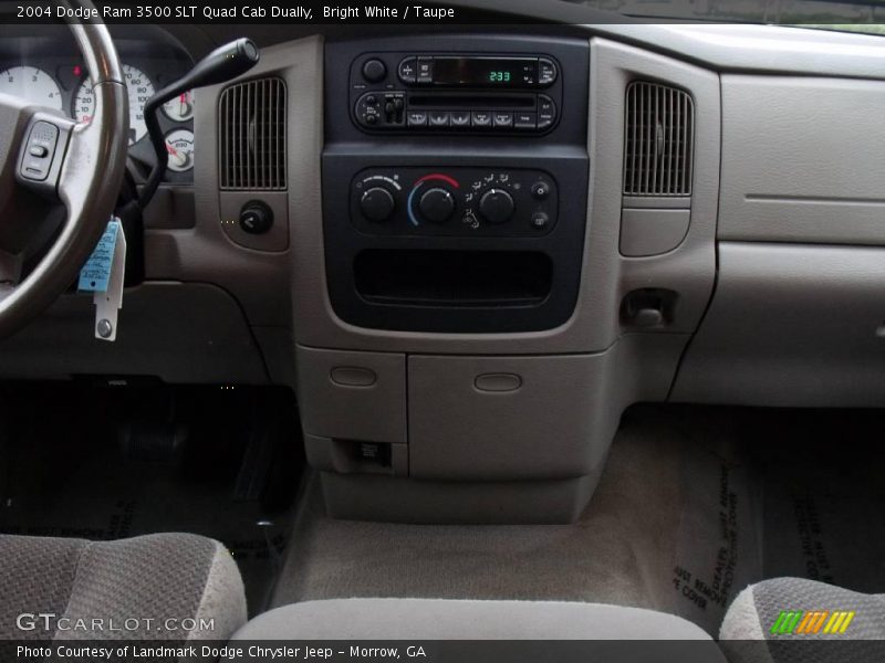Bright White / Taupe 2004 Dodge Ram 3500 SLT Quad Cab Dually