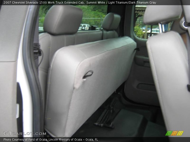 Summit White / Light Titanium/Dark Titanium Gray 2007 Chevrolet Silverado 1500 Work Truck Extended Cab