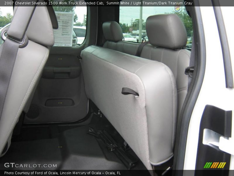 Summit White / Light Titanium/Dark Titanium Gray 2007 Chevrolet Silverado 1500 Work Truck Extended Cab